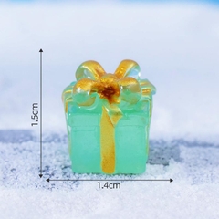 Phụ Kiện Tiểu Cảnh - Hộp Quà Giáng Sinh Dạ Quang (ZC-1055) - Tiểu Cảnh Trang Trí Chậu Sen đá, Hồ Cá, Bonsai, Terrarium