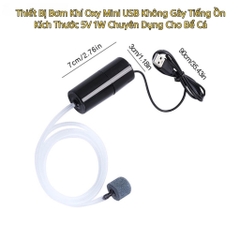 Máy Sủi Oxy Mini Kết Nối đầu USB - Êm Và Nhẹ tiếng - Sử dụng cho hồ cá cảnh hoặc đi câu cá