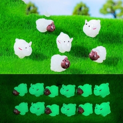 Phụ Kiện Tiểu Cảnh - Cừu Dạ Quang (ZC-971) - Tiểu Cảnh Trang Trí Chậu Sen đá, Hồ Cá, Bonsai, Terrarium