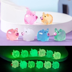 Phụ Kiện Tiểu Cảnh - Heo Mẹ, Heo Con, Heo Dạ Quang (ZC-967) - Tiểu Cảnh Trang Trí Chậu Sen đá, Hồ Cá, Bonsai, Terrarium