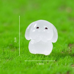 Phụ Kiện Tiểu Cảnh - Thỏ Dạ Quang Đáng Yêu, Thỏ Con (ZC-939) - Tiểu Cảnh Trang Trí Chậu Sen đá, Hồ Cá, Bonsai, Terrarium