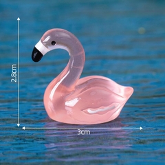 Phụ Kiện Tiểu Cảnh - Hồng hạc nhỏ dạ quang (ZC-1025) - Tiểu Cảnh Trang Trí Chậu Sen đá, Hồ Cá, Bonsai, Terrarium