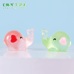 Phụ Kiện Tiểu Cảnh - Voi con dạ quang (ZC-1026) - Tiểu Cảnh Trang Trí Chậu Sen đá, Hồ Cá, Bonsai, Terrarium