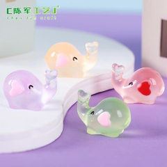 Phụ Kiện Tiểu Cảnh - Voi con dạ quang (ZC-1026) - Tiểu Cảnh Trang Trí Chậu Sen đá, Hồ Cá, Bonsai, Terrarium