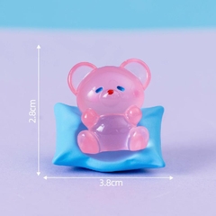 Phụ Kiện Tiểu Cảnh - Gấu con dạ quang, gấu hồng (ZC-1031)-Tiểu Cảnh Trang Trí Chậu Sen đá, Hồ Cá, Bonsai, Terrarium