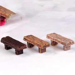 Phụ Kiện Tiểu Cảnh - Ghế Băng Bằng Gỗ (ZC-111) - Tiểu Cảnh Trang Trí Chậu Sen đá, Hồ Cá, Bonsai, Terrarium