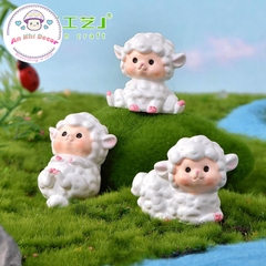 Mô Hình Cừu Nhỏ Đáng Yêu (ZC-3) - Tiểu Cảnh Trang Trí Chậu Sen đá, Hồ Cá, Bonsai, Terrarium