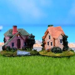 Mô Hình Biệt thự ven sông (ZC-585) - Mô hình phụ kiện trang trí sen đá, terrarium, hồ cá, bàn làm việc, bàn học