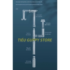 Lọc Thác - Lọc Treo Hồ Cá Jeneca XP-06L Tích Hợp Lọc Ván và Vòng Quay Nước - Lọc Dành Cho Hồ Cá Nhỏ