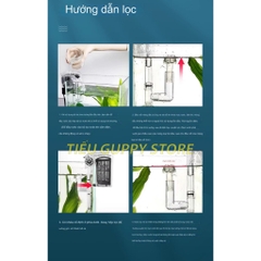 Lọc Thác - Lọc Treo Hồ Cá Jeneca XP-06L Tích Hợp Lọc Ván và Vòng Quay Nước - Lọc Dành Cho Hồ Cá Nhỏ