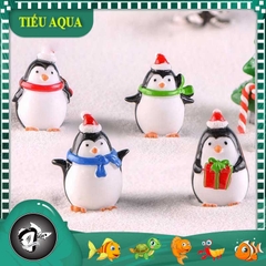 Mô Hình Chim Cánh Cụt, Noel, Giáng Sinh (ZC-335) - Tiểu Cảnh Trang Trí Chậu Sen đá, Hồ Cá, Bonsai, Terrarium