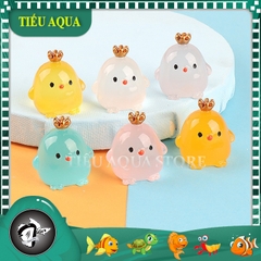 Phụ Kiện Tiểu Cảnh - Gà Vương Miện ( BS - 44) - Tiểu Cảnh Trang Trí Chậu Sen đá, Hồ Cá, Bonsai, Terrarium