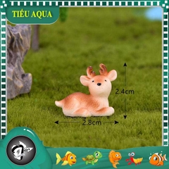 Phụ Kiện Tiểu Cảnh - Mô Hình Chú Nai Nhỏ ( ZC - 198 ) - Tiểu Cảnh Trang Trí Chậu Sen đá, Hồ Cá, Bonsai, Terrarium