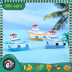 Mô Hình Tàu, Du Thuyền Bên Bờ Biển Trang Trí Tiểu Cảnh, Terrarium (ZC-593)