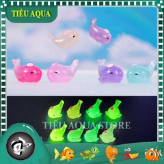 Phụ Kiện Tiểu Cảnh - Mô Hình Cá Heo Dạ Quang Mini (ZC - 331) - Tiểu Cảnh Trang Trí Chậu Sen đá, Hồ Cá, Bonsai, Terrarium