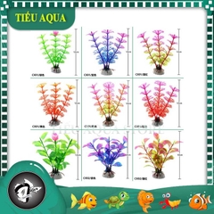 Phụ Kiện Tiểu Cảnh - Mô hình cây rong nhựa 10cm (YR-8) - Tiểu Cảnh Trang Trí Hồ Cá