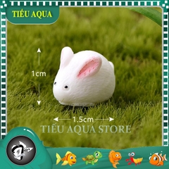 Phụ Kiện Tiểu Cảnh - Mô Hình Thỏ Con Mini ( ZC - 419) - Tiểu Cảnh Trang Trí Chậu Sen đá, Hồ Cá, Bonsai, Terrarium