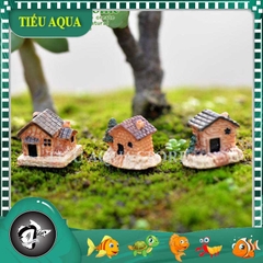 Phụ Kiện Tiểu Cảnh - Mô Hình Nhà, Biệt Thự Mini (ZC-736) - Tiểu Cảnh Trang Trí Chậu Sen đá, Hồ Cá, Bonsai, Terrarium