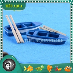Phụ Kiện Tiểu Cảnh - Thuyền Và Mái Chèo (ZC-134) - Tiểu Cảnh Trang Trí Chậu Sen đá, Hồ Cá, Bonsai, Terrarium