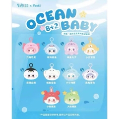 [Blindbox Chính Hãng] Gấu Bông Yooki Ocean Baby - Yooki Hải Sản - Móc khoá - Quà Tặng cho bé
