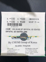 Tròng kính CHEMI U2 chiết suất 1.56