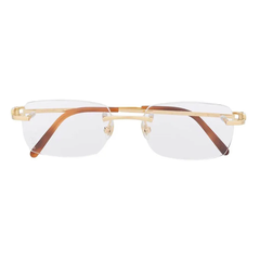 Gọng vàng nguyên khối CARTIER CT0069O 001 chính hãng