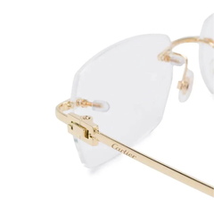 Gọng vàng nguyên khối CARTIER CT0069O 001 chính hãng