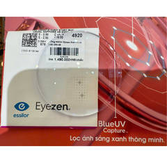 Tròng kính Eyezen Start stock 1.60 lọc ánh sáng xanh chống mỏi mắt
