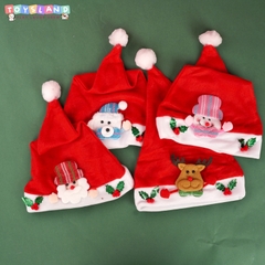 39264 BỊCH 12C NÓN NOEL GẤU, TUẦN LỘC, ÔNG GIÀ NOEL, NGƯỜI TUYẾT (22x34) - MỘT CÁI