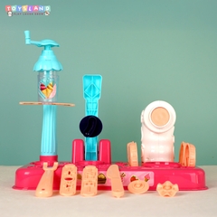 SET ĐẤT SÉT LÀM BÁNH SINH NHẬT, MÌ, HAMBUGER + MÁY ÉP | 677-3