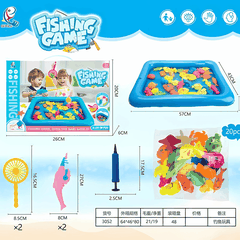 3052  HỘP CÂU CÁ 2 CẦN CÁ HEO HÍT 20C ĐỦ MẪU + PHAO, ỐNG BƠM + 2C VỢT