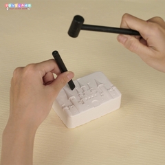 9808  HỘP KHẢO CỔ LÂU ĐÀI HÓA THẠCH