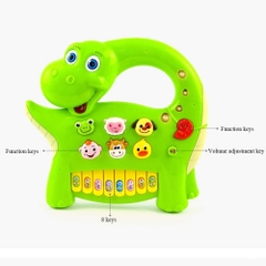 NO-6602 HỘP ĐÀN ORGAN KHỦNG LONG PIN - XANH LÁ