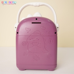 7806A HỘP MÁY RÚT TIỀN ATM PIN KHỦNG LONG ĐEO HEADPHONE (VÂN TAY) Dinosaur 7806-A - XANH LÁ