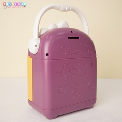 7806A HỘP MÁY RÚT TIỀN ATM PIN KHỦNG LONG ĐEO HEADPHONE (VÂN TAY) Dinosaur 7806-A - XANH LÁ