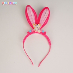 SET 10 CÁI BĂNG ĐÔ CÀI TÓC KẼM NHUNG CÓ ĐÈN | HỒNG | 45251