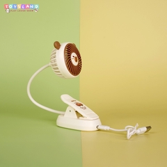 QUẠT TÍCH ĐIỆN KẸP SÁCH | NÂU | MLS6153K