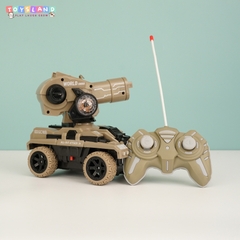XE TĂNG ĐIỀU KHIỂN 7 ĐỘNG TÁC BẮN ĐĨA | NÂU | GC169-176