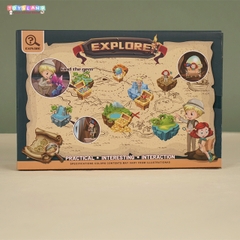 9808  HỘP KHẢO CỔ LÂU ĐÀI HÓA THẠCH