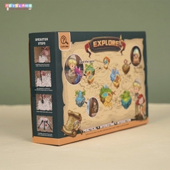 9808  HỘP KHẢO CỔ LÂU ĐÀI HÓA THẠCH