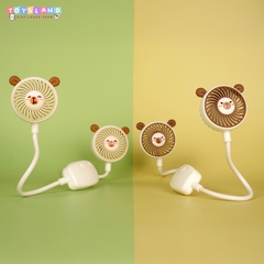 QUẠT TÍCH ĐIỆN ĐEO CỔ | NÂU ĐẬM | MLS6152K