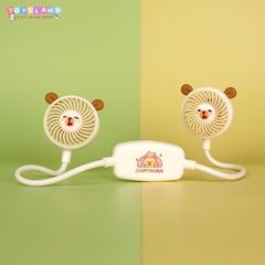 QUẠT TÍCH ĐIỆN ĐEO CỔ | NÂU NHẠT | MLS6152K