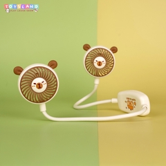 QUẠT TÍCH ĐIỆN ĐEO CỔ | NÂU ĐẬM | MLS6152K