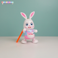 LỒNG ĐÈN TRUNG THU PIN HÌNH THỎ ĐÁNH TRỐNG | T2025A