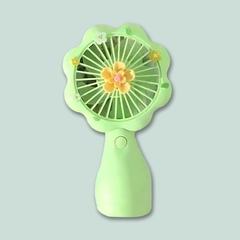 HL046A  HỘP QUẠT HOA TAY CẦM PIN SẠC - XANH LÁ