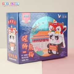 P2154  HỘP LOGO RÁP GẤU TRÚC MÚA LÂN 1030 MIẾNG