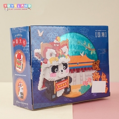 P2154  HỘP LOGO RÁP GẤU TRÚC MÚA LÂN 1030 MIẾNG
