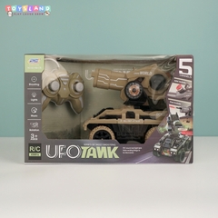 XE TĂNG ĐIỀU KHIỂN 7 ĐỘNG TÁC BẮN ĐĨA | NÂU | GC169-176