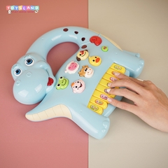 NO-6602 HỘP ĐÀN ORGAN KHỦNG LONG PIN - XANH DƯƠNG