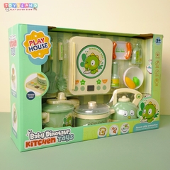 HY02-1  HỘP BẾP ĐIỆN TỪ PIN KHỦNG LONG, NỒI, ẤM NƯỚC, MUỖNG